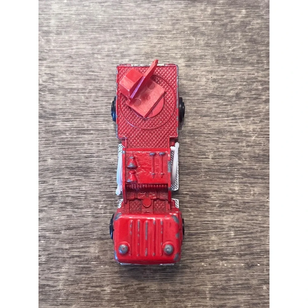 Vintage Zylmex P312 Red Ford Fire Truck Incomplete Loose Die Cast Hong‎ Kong